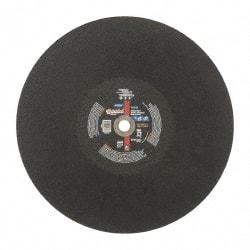 Norton - 20" Aluminum Oxide Cutoff Wheel - 5/32" Thick, 1" Arbor, 2,710 Max RPM, Use with Stationary Tools - Industrial Tool & Supply