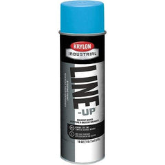 Krylon - 18 fl oz Blue Striping Paint - 234 to 332 Sq Ft/Gal Coverage, Solvent-Based Formula - Industrial Tool & Supply