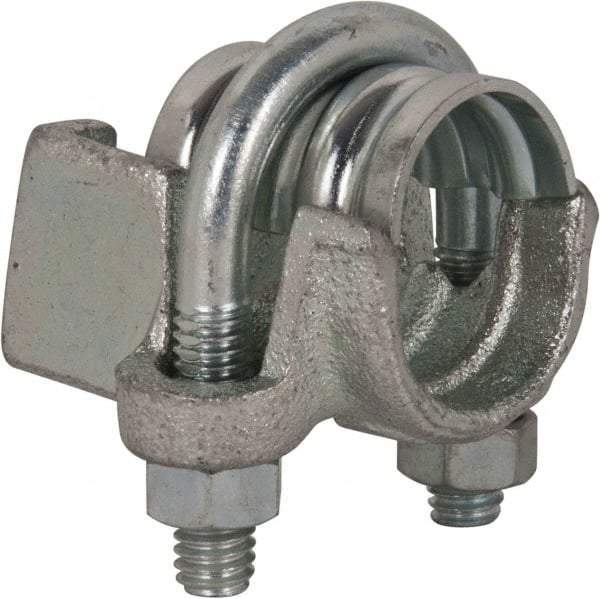 Campbell Fittings - 1/2" Hose, Single U-Bolt - Plated Steel - Industrial Tool & Supply