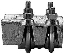 Campbell Fittings - 1-1/2" Hose, Interlocking U-Bolt Clamp - Plated Steel - Industrial Tool & Supply