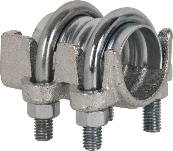 Campbell Fittings - 1" Hose, Interlocking U-Bolt Clamp - Plated Steel - Industrial Tool & Supply