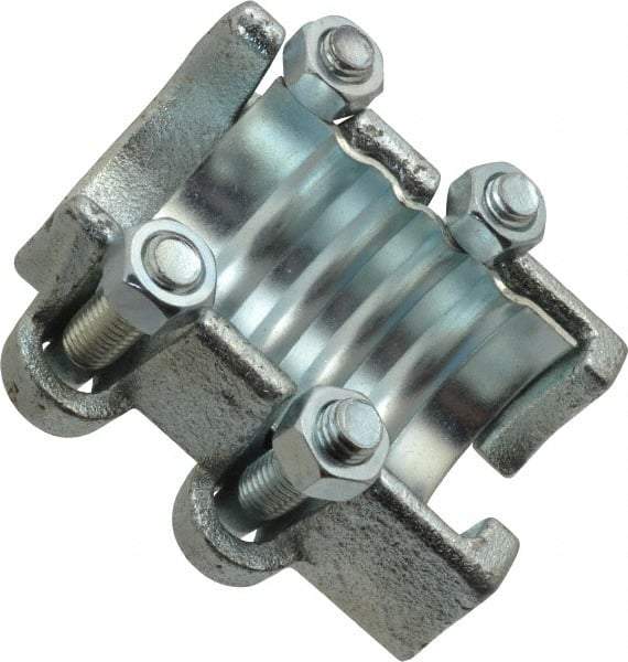 Campbell Fittings - 1-1/2" Hose, Interlocking U-Bolt Clamp - Plated Steel - Industrial Tool & Supply