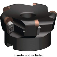 Kennametal - 2.501" Cut Diam, 0.249" Max Depth, 1" Arbor Hole, 5 Inserts, RPG 43 Insert Style, Indexable Copy Face Mill - KSSR Cutter Style, 13,500 Max RPM, 2 High, Series KIPR - Industrial Tool & Supply