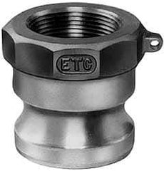 EVER-TITE Coupling Products - 6" Stainless Steel Cam & Groove Suction & Discharge Hose Male Adapter Female NPT Thread - Part A, 6" Thread, 75 Max psi - Industrial Tool & Supply