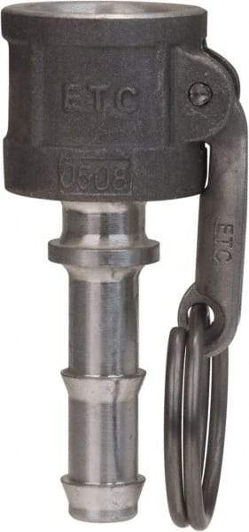 EVER-TITE Coupling Products - 3" Brass Cam & Groove Suction & Discharge Hose Female Coupler Hose Shank - Part C, 250 Max psi - Industrial Tool & Supply