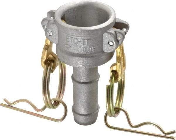 EVER-TITE Coupling Products - 3/4" Aluminum Cam & Groove Suction & Discharge Hose Female Coupler Hose Shank - Part C, 250 Max psi - Industrial Tool & Supply
