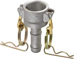 EVER-TITE Coupling Products - 3/4" Aluminum Cam & Groove Suction & Discharge Hose Female Coupler Hose Shank - Part C, 250 Max psi - Industrial Tool & Supply