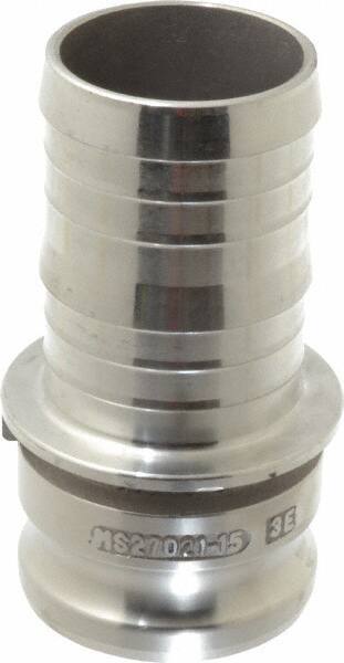 EVER-TITE Coupling Products - 3" Aluminum Cam & Groove Suction & Discharge Hose Male Adapter Hose Shank - Part E, 125 Max psi - Industrial Tool & Supply