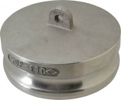 EVER-TITE Coupling Products - 5" Aluminum Cam & Groove Suction & Discharge Hose Dust Plug For Use with Couplers - Part DP, 75 Max psi - Industrial Tool & Supply