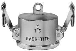 EVER-TITE Coupling Products - 1-1/4" Brass Cam & Groove Suction & Discharge Hose Dust Cap For Use with Adapters - Part DC, 350 Max psi - Industrial Tool & Supply