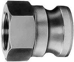 EVER-TITE Coupling Products - 4" Aluminum Cam & Groove Suction & Discharge Hose Male Adapter Female NPT Thread - Part A, 3" Thread, 100 Max psi - Industrial Tool & Supply