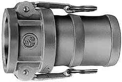 EVER-TITE Coupling Products - 3" Brass Cam & Groove Suction & Discharge Hose Female Coupler Hose Shank - Part C, 250 Max psi - Industrial Tool & Supply