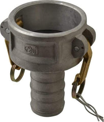 EVER-TITE Coupling Products - 3" Aluminum Cam & Groove Suction & Discharge Hose Female Coupler Hose Shank - Part C, 125 Max psi - Industrial Tool & Supply