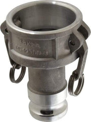EVER-TITE Coupling Products - 3" Aluminum Cam & Groove Suction & Discharge Hose Female Coupler Male Adapter - 2" Thread, 125 Max psi - Industrial Tool & Supply