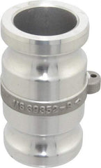 EVER-TITE Coupling Products - 2" Aluminum Cam & Groove Suction & Discharge Hose Spool Adapter - 2" Thread, 250 Max psi - Industrial Tool & Supply