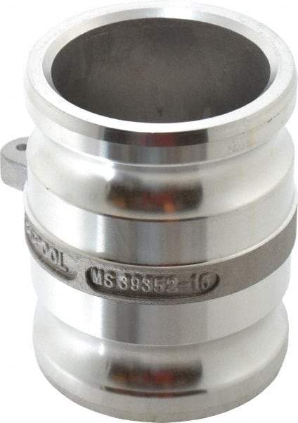 EVER-TITE Coupling Products - 3" Aluminum Cam & Groove Suction & Discharge Hose Spool Adapter - 3" Thread, 125 Max psi - Industrial Tool & Supply