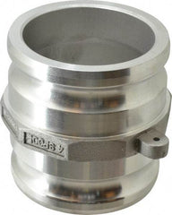 EVER-TITE Coupling Products - 4" Aluminum Cam & Groove Suction & Discharge Hose Spool Adapter - 4" Thread, 100 Max psi - Industrial Tool & Supply