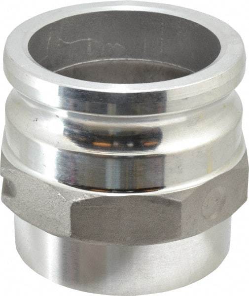 EVER-TITE Coupling Products - 4" Aluminum Cam & Groove Suction & Discharge Hose Male Adapter Female NPT Thread - Part A, 4" Butt Weld Thread, 100 Max psi - Industrial Tool & Supply