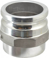 EVER-TITE Coupling Products - 4" Aluminum Cam & Groove Suction & Discharge Hose Male Adapter Female NPT Thread - Part A, 4" Butt Weld Thread, 100 Max psi - Industrial Tool & Supply