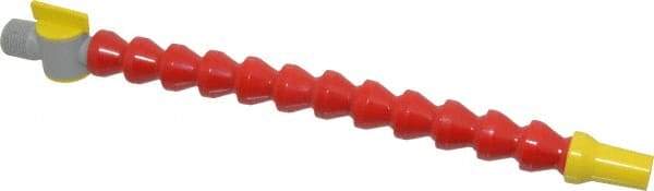 Value Collection - 3 Piece, 13" Hose Length, 1/2" ID, POM Coolant Hose Kit - 1/2 NPT, Round Nozzle, For Snap Flow Modular Hose Systems - Industrial Tool & Supply