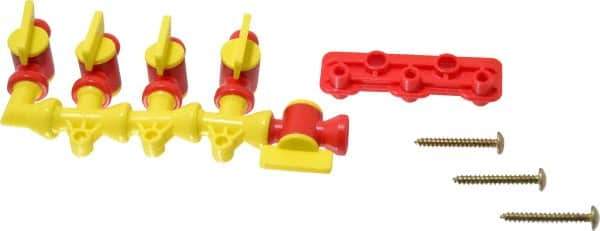 Value Collection - 1/4" Hose Inside Diam, Coolant Hose Manifold - For Use with Snap Together Hose System, 6 Pieces - Industrial Tool & Supply