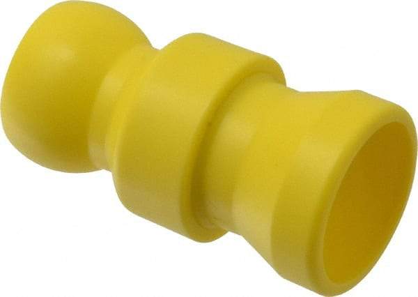 Value Collection - 2 Piece, 1/2" ID Coolant Hose Connection Valve - Male to Female Connection, POM Body, Unthreaded, Use with Snap Together Hose Systems - Industrial Tool & Supply