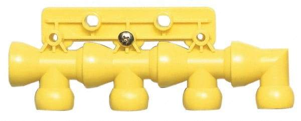 Value Collection - 1/2" Hose Inside Diam, Coolant Hose Manifold - For Use with Snap Together Hose System, 8 Pieces - Industrial Tool & Supply