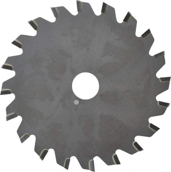 Onsrud - 4" Diam x 0.095" Blade Thickness x 5/8" Arbor Hole Diam, 20 Tooth Slitting and Slotting Saw - Arbor Connection, Right Hand, Uncoated, Carbide-Tipped, 0° Rake - Industrial Tool & Supply