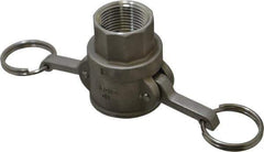EVER-TITE Coupling Products - 1" Stainless Steel Cam & Groove Suction & Discharge Hose Female Coupler Female NPT Thread - Part D, 1" Thread, 250 Max psi - Industrial Tool & Supply