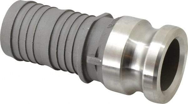 EVER-TITE Coupling Products - 2" Stainless Steel Cam & Groove Suction & Discharge Hose Male Adapter Hose Shank - Part E, 250 Max psi - Industrial Tool & Supply