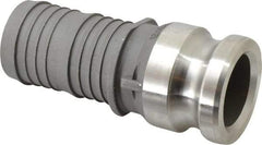 EVER-TITE Coupling Products - 2" Stainless Steel Cam & Groove Suction & Discharge Hose Male Adapter Hose Shank - Part E, 250 Max psi - Industrial Tool & Supply