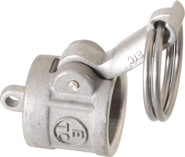 EVER-TITE Coupling Products - 1/2" Stainless Steel Cam & Groove Suction & Discharge Hose Dust Cap For Use with Adapters - Part DC, 250 Max psi - Industrial Tool & Supply