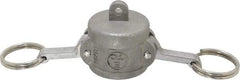 EVER-TITE Coupling Products - 1" Stainless Steel Cam & Groove Suction & Discharge Hose Dust Cap For Use with Adapters - Part DC, 250 Max psi - Industrial Tool & Supply