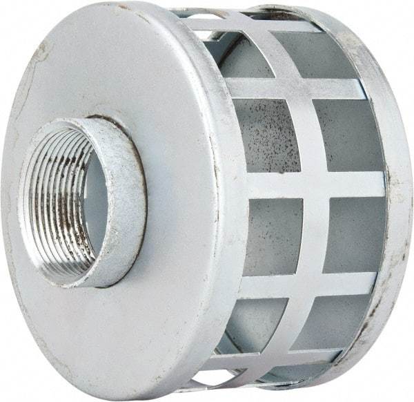 Kuriyama of America - 1-1/2" Hose, Square Hole Strainer - Plated Steel - Industrial Tool & Supply