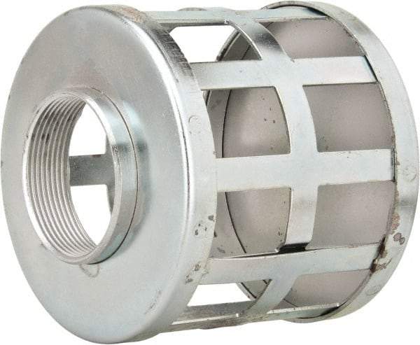 Kuriyama of America - 2" Hose, Square Hole Strainer - Plated Steel - Industrial Tool & Supply