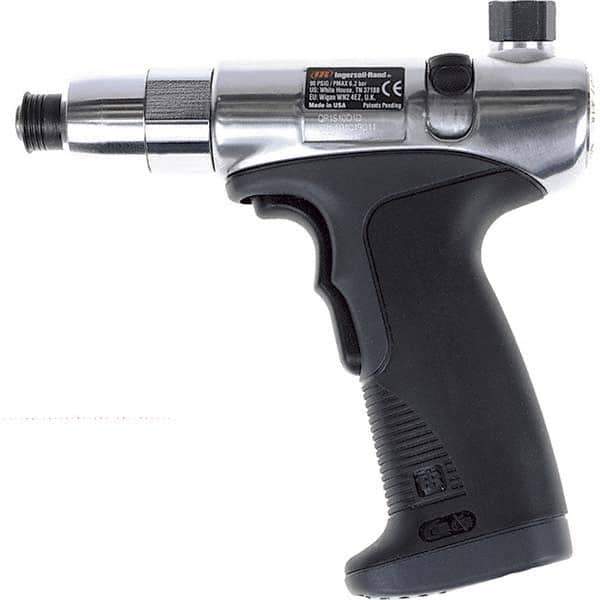 Ingersoll-Rand - 1/4" Bit Holder, 1,000 RPM, Pistol Grip Handle Air Screwdriver - 46 In/Lb Torque, 16 CFM - Industrial Tool & Supply