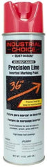 Rust-Oleum - 17 fl oz Pink Marking Paint - 600' to 700' Coverage at 1" Wide, Solvent-Based Formula - Industrial Tool & Supply