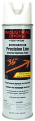 Rust-Oleum - 17 fl oz White Marking Paint - 600' to 700' Coverage at 1" Wide, Solvent-Based Formula - Industrial Tool & Supply