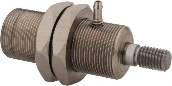 Mead - 1/2" Stroke x 1/2" Bore Double Acting Air Cylinder - 10-32 Port, 1/4-28 Rod Thread, 125 Max psi, -40 to 400°F - Industrial Tool & Supply