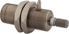 Mead - 1/2" Stroke x 1/2" Bore Double Acting Air Cylinder - 10-32 Port, 1/4-28 Rod Thread, 125 Max psi, -40 to 400°F - Industrial Tool & Supply