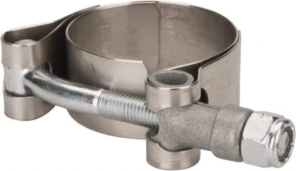 Campbell Fittings - 1-1/2" Hose, 3/4" Wide x 0.025" Thick, T-Bolt Band Clamp - Stainless Steel - Industrial Tool & Supply