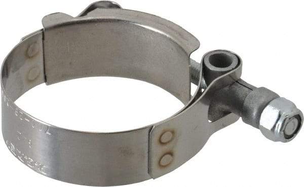 Campbell Fittings - 2" Hose, 3/4" Wide x 0.025" Thick, T-Bolt Band Clamp - Stainless Steel - Industrial Tool & Supply