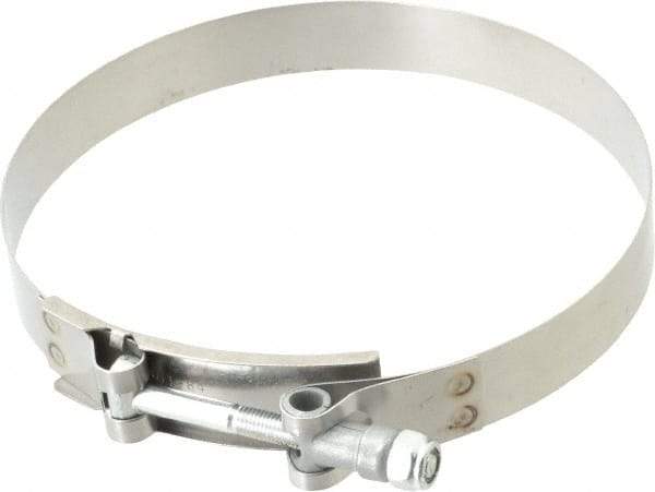 Campbell Fittings - 5-1/2" Hose, 3/4" Wide x 0.025" Thick, T-Bolt Band Clamp - Stainless Steel - Industrial Tool & Supply