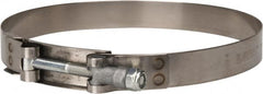 Campbell Fittings - 6" Hose, 3/4" Wide x 0.025" Thick, T-Bolt Band Clamp - Industrial Tool & Supply