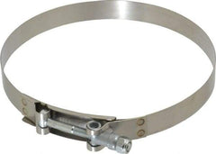 Campbell Fittings - 6-1/2" Hose, 3/4" Wide x 0.025" Thick, T-Bolt Band Clamp - Stainless Steel - Industrial Tool & Supply