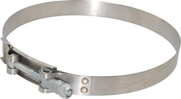 Campbell Fittings - 6-3/4" Hose, 3/4" Wide x 0.025" Thick, T-Bolt Band Clamp - Stainless Steel - Industrial Tool & Supply