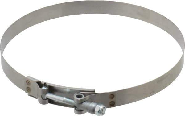 Campbell Fittings - 8" Hose, 3/4" Wide x 0.025" Thick, T-Bolt Band Clamp - Stainless Steel - Industrial Tool & Supply