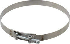 Campbell Fittings - 8" Hose, 3/4" Wide x 0.025" Thick, T-Bolt Band Clamp - Stainless Steel - Industrial Tool & Supply