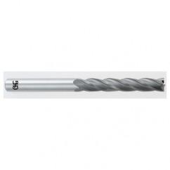 3/16 Dia. x 3 Overall Length 4-Flute Square End Solid Carbide SE End Mill-Round Shank-Center Cut-TiAlN - Industrial Tool & Supply