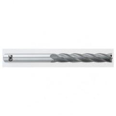 3/16 Dia. x 3 Overall Length 4-Flute Square End Solid Carbide SE End Mill-Round Shank-Center Cut-TiAlN - Industrial Tool & Supply